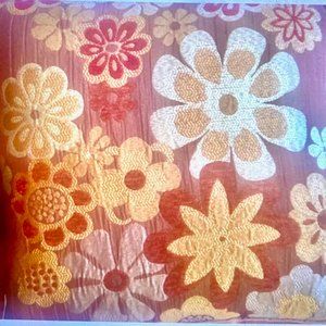 4 Pillows, Decorative, Natural Earth Tone Colors, with Red and Flowers.